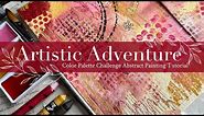 Artistic Adventure: Color Palette Challenge Abstract Painting Tutorial