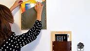 DIY Leather Pocket Wall Organizer