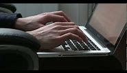Typing on Macbook Pro | Royalty free Mac video