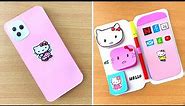 DIY - How to make Hello Kitty iPhone 12 Pro Max Notebook Organizer / 2021 phone notebook