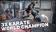 Sparring Egypt's 3x Karate World Champion