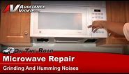 GE Microwave Repair - Grinding and Humming Noises - Turntable Motor