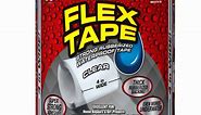 FLEX SEAL FAMILY OF PRODUCTS Flex Tape Clear 4 in. x 5 ft. Strong Rubberized Waterproof Tape TFSCLRR0405