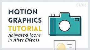 Intro to Motion Graphic Icons: Camera [1/8] | After Effects Tutorial