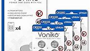Voniko 3 Volt CR2032 Battery 24 Pack – Lithium Batteries 2032 Button Battery Flat – Coin Battery, 7 Years Shelf Life