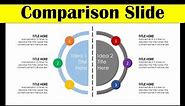 Pros and Cons or Data Comparison Slide Design 3 | Animated PowerPoint Slide Design Tutorial