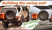 Building the Swing out tire carrier! Make the ultimate DIY Tacoma bumper at home
