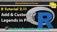 Add and Customize Legends to Plots in R | R Tutorial 2.11| MarinStatsLectures