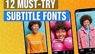 12 Best Fonts for Subtitles and Closed Captions on Video