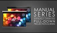 ✅ Elite Screens Manual Series - Manually Operated Pull-Down Projection Screen