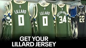 Damian Lillard jersey; Bucks sell limited quantities to fans | FOX6 News Milwaukee