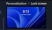 Changing the Windows 11 Lock Screen Wallpaper!