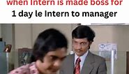 Intern boss for 1 Day 🤣 | follow @dm_meme_world . . #corporatememe #workmeme #corporatememes #workhumor #officehumor #memes #workmemes #corporate #memeoftheday #meme #corporatelife #workproblems #worklife #officelife #officememe #dm_meme_world #hrmemes #memesdaily #corporatehumor #workfromhome #office #officememes #managermemes #funnymemes #funny #bossmemes #jobmemes #lol #funnymemes #workplacehumor | Digital Marketing Meme World