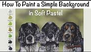 How To Paint a Simple Background in Soft Pastel - REAL TIME Tutorial!