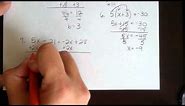 Solving Equations & Inequalities Review of Algebra 1