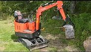 How to install a light weight log grapple on a Groundhog Mini Excavator