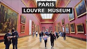 Paris, Inside the Louvre Museum, Walking tour [4K Ultra HD]