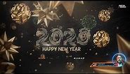 HAPPY NEW YEAR 3D Greetings with Fireworks Animation CORPORATE Company Motion Graphics