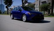 2023 Toyota Corolla SE Hatchback in Blue Crush Metallic Driving Video