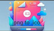 how to make an icon on illustrator or Photoshop png and convert it to .ico