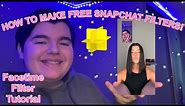 HOW TO MAKE FREE SNAPCHAT FILTERS! *facetime celebrities filter tutorial*