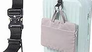 Vigorport Luggage Hook Strap, J Hook for Add a Bag Luggage, Multi Adjustment Bag Strap Hook with Hands Free (Large Size/Metal Buckle)