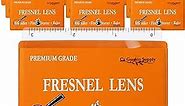 Fresnel Lens 4X Magnifier Pocket Wallet Credit Card Size • Ruler - Unbreakable Plastic (10 Pack Ruler/Magnifier - Orange)