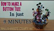 How to make a Button Tree | @AnushreesCraftWorld