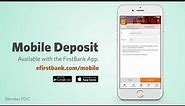 FirstBank - Mobile Deposit Tutorial