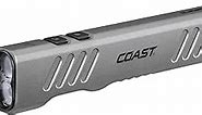 Coast Slayer 1150 Lumen USB-C Rechargeable LED Flashlight with Spot/Flood, Memory Mode and Pocket Clip, Silver