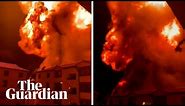 Moment of deadly gas explosion in Kenyan capital
