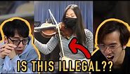 Playing Violin in the Most Illegal Way!?