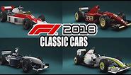 F1 2018 All Classic Cars Gameplay