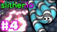 Slither.io - Gameplay Part 4 - ZOOM with SlitherPlus Mods! Biggest Snake: 39,000!