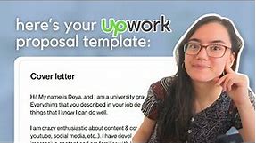 What to Write in an Upwork Proposal (+ a free proposal template)