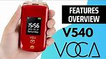 VOCA V540 Features Overview - Android Senior Phone - Big Button Senior Flip Phone [4K]