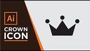 How to Draw a Crown Icon | Adobe Illustrator Tutorial