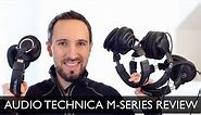 Audio Technica ATH M20X, M30X, M40X, M50X M-Series Group Review & Comparison