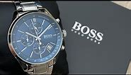 Hugo Boss Grand Prix Chronograph Stainless Steel Men’s Watch 1513478 (Unboxing) @UnboxWatches