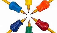 The Pencil Grip Original Pencil Gripper, Universal Ergonomic Writing Aid For Righties And Lefties, Colorful Pencil Grippers, Assorted Colors, 6 Count - TPG-11106