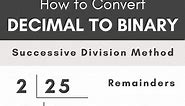 Decimal to Binary Converter