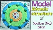 Atomic Structure of Sodium(Na)atom|B.Ed Physical Science model |Class 9 Science model|@chembureau