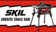SKIL Jobsite 10” Table Saw with Integrated Foldable Stand Overview with Rep [TS6307-00]