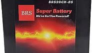 BRS SUPERBATTERY 20CH-BS, 12V 20AH 270 CCA - Sealed AGM Maintenance Free Auto Battery