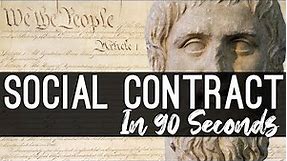 Social Contract theory explained in 90 seconds