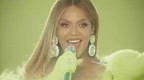 Beyoncé Changes Into Dramatic Yellow Gown with Tennis Ball Purse After Performing at 2022 Oscars