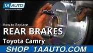 How to Replace Rear Brakes 11-17 Toyota Camry