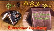 How To Build Wooden Bookmark Triangle or Tablet Stand & GiveAway