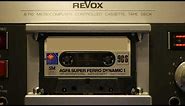 Free To Use! Compact Cassette playing in REVOX B-710 30 min Video Background - No Sound!