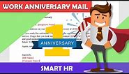 How to write a Work Anniversary Mail | Anniversary Wishes | Employee Anniversary Wishes | Smart HR